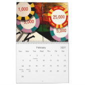 Geweldige agenda van Poker Art Decor 2007 - 2008 Kalender (Feb 2027)