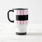 Geweldige "AIDE Pink Stripes A01" VAN DE TEACHER Reisbeker (Links)