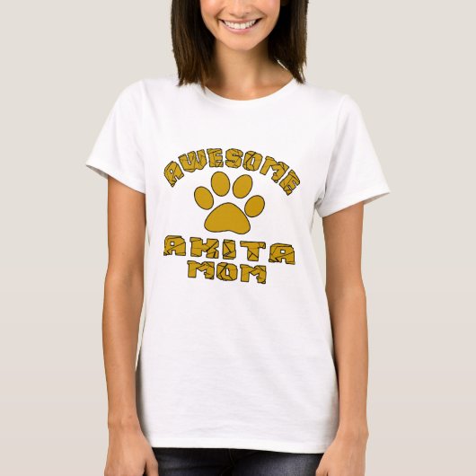GEWELDIGE AKITA MOM T-SHIRT (Voorkant)