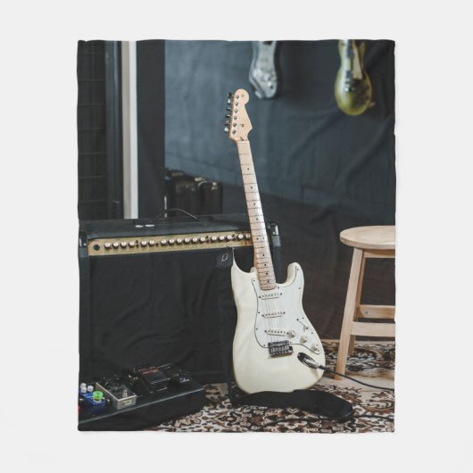 Geweldige akoestische gitaar fleece deken (Voorkant)