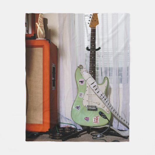 Geweldige akoestische gitaar fleece deken (Voorkant)