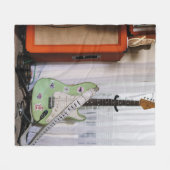 Geweldige akoestische gitaar fleece deken (Voorkant (Horizontaal))