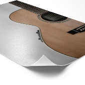 Geweldige akoestische gitaar foto afdruk (Hoek)