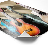 Geweldige akoestische gitaar foto afdruk (Hoek)