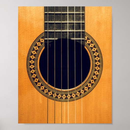 Geweldige akoestische gitaar poster (Voorkant)