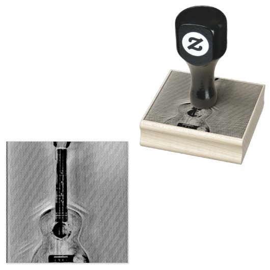 Geweldige akoestische gitaar rubberstempel (Gestempeld)