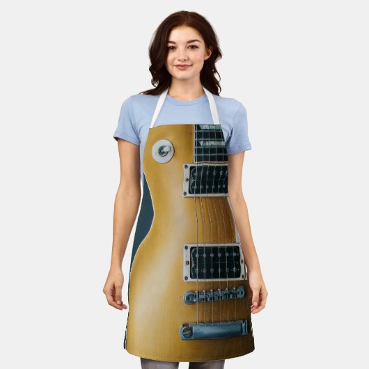 Geweldige akoestische gitaar schort (Gedragen)