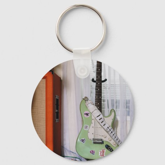 Geweldige akoestische gitaar sleutelhanger (Voorkant)