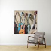 Geweldige akoestische gitaar wandkleed (In situ)