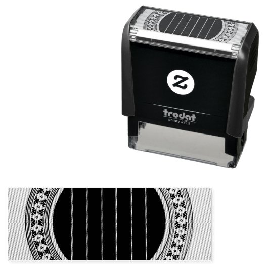 Geweldige akoestische gitaar  zelfinktende stempel (In situ)