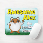 Geweldige Alex leert duim omhoog Muismat (Met muis)