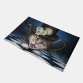 Geweldige Alice in Wonderland Teacup Cat Deurmat (Schuin)