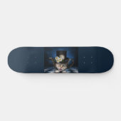 Geweldige Alice in Wonderland Theepot Kat Persoonlijk Skateboard (Horizontaal)