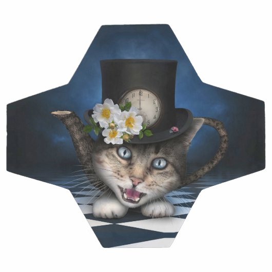 Geweldige Alice in Wonderland Theepot Kat Voetbal (Enkel)