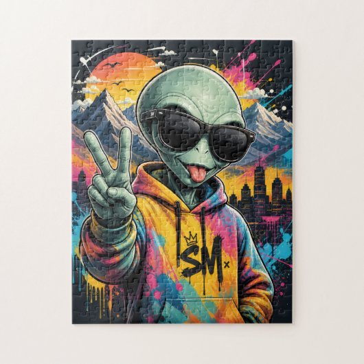 Geweldige alien legpuzzel (Verticaal)