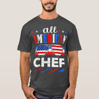 Geweldige All American Chef USA Patriottisch 4 jul T-shirt