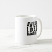 Geweldige als de dag van de vader van mijn dochter koffiemok (Voorkant rechts)