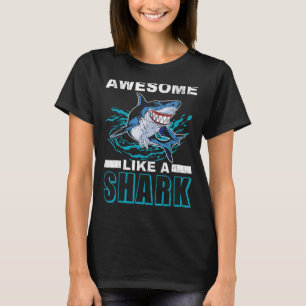 Geweldige als een haai mariene biologie Zee dier T-shirt