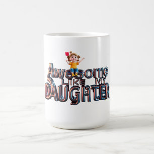 Geweldige als mijn dochter - 3D Dad Pride Design Koffiemok