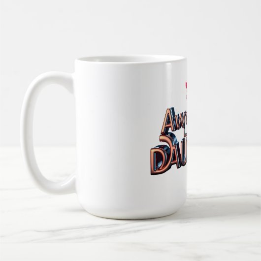 Geweldige als mijn dochter - 3D Dad Pride Design Koffiemok (Links)