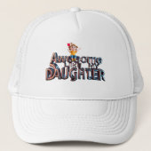 Geweldige als mijn dochter - 3D Dad Pride Design Trucker Pet (Voorkant)