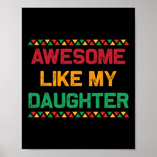 Geweldige als mijn dochter cadeautjes Vaderdag Jun Poster (Voorkant)
