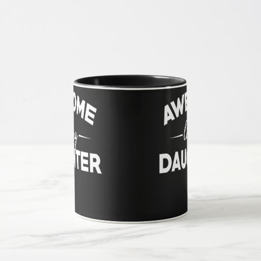 Geweldige als mijn dochter Funny Vaderdag pa Mok (Midden)