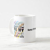 Geweldige als mijn dochter, grappig gezin kleurrij koffiemok (Voorkant links)