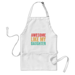 Geweldige als mijn dochter, grappny Fathers Day Gi Standaard Schort