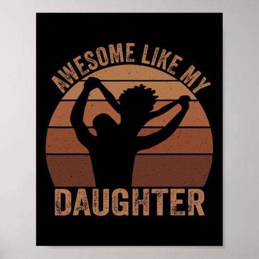 Geweldige als mijn dochter Juneteenth Black Melani Poster (Voorkant)