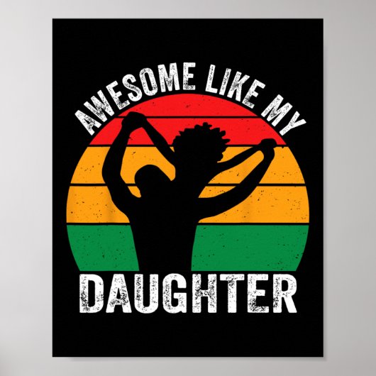 Geweldige als mijn dochter Juneteenth Black Melani Poster (Voorkant)