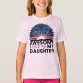 geweldige als mijn dochter t-shirt (Voorkant)