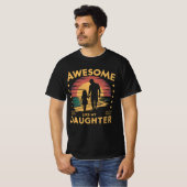 Geweldige als mijn dochter Vaderdag Grappig T-shirt (Voorkant volledig)