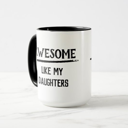 Geweldige als mijn dochters mok (Voorkant links)