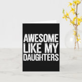 Geweldige als mijn dochters Shirt Funny Fathers Da Kaart (Gele Bloem)