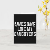 Geweldige als mijn dochters Vaderdag papa geschenk Kaart (Gele Bloem)