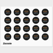 Geweldige als mijn dochters Vaderdag papa geschenk Ronde Sticker (Vel)