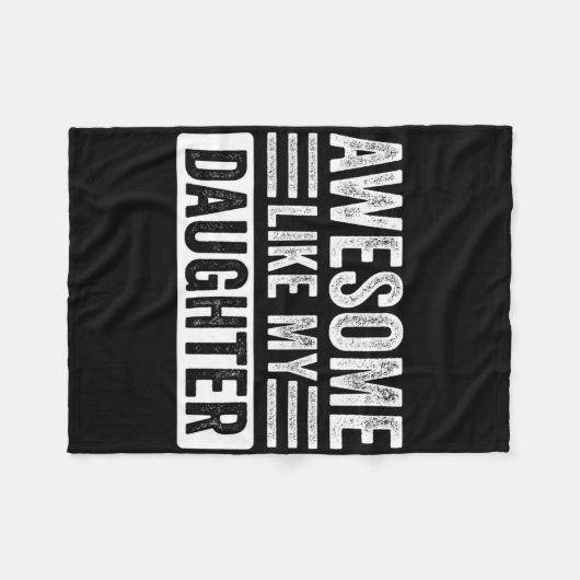 Geweldige als mijn dochtertje cadeautjes grappige  fleece deken (Voorkant (Horizontaal))