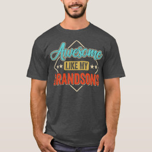 Geweldige als mijn grootzonen voor opa op vaders D T-shirt