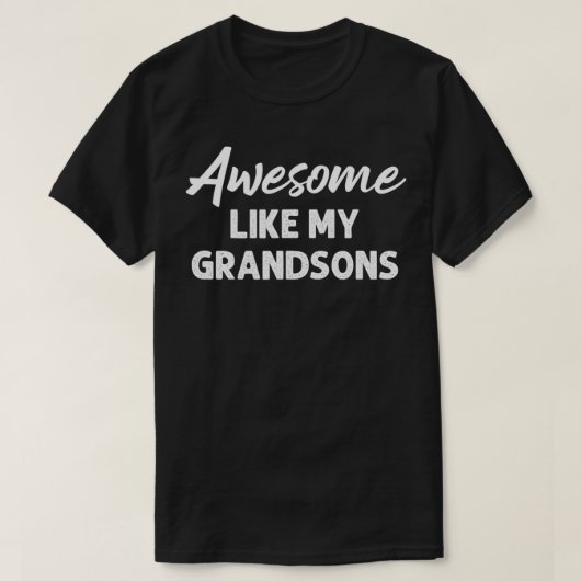 Geweldige als mijn grootzoons Funny Grandpa Boy va T-shirt (Design voorkant)