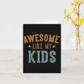 Geweldige als mijn Kinder Funny Fathers Day Dad Gi Kaart (Gele Bloem)