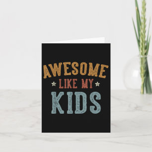 Geweldige als mijn Kinder Funny Fathers Day Dad Gi Kaart