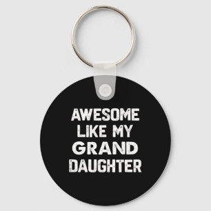 Geweldige als mijn kleindochter Shirt Funny Father Sleutelhanger