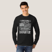 Geweldige als mijn oudste dochter papa t-shirt (Voorkant volledig)