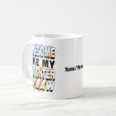 Geweldige als mijn schoondochter, grappig kleurrij koffiemok (Voorkant links)