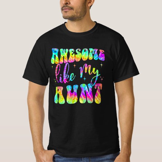 Geweldige als mijn tante Matching Vaders dag famil T-shirt (Voorkant)