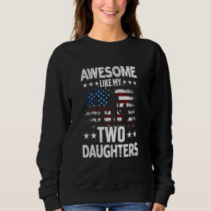 Geweldige als mijn twee dochters USA Flag Fat Trui