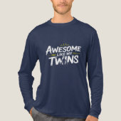 Geweldige als mijn tweeling - vader van de tweelin Tri-Blend shirt (Voorkant volledig)