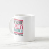 Geweldige als mijn vaders dag koffiemok (Voorkant links)