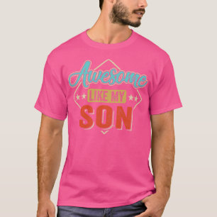Geweldige als mijn zoon voor papa op vaderdag t-shirt
